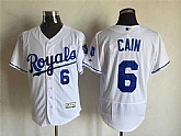 Kansas City Royals #6 Cain White 2016 Flexbase Collection Stitched Jersey,baseball caps,new era cap wholesale,wholesale hats